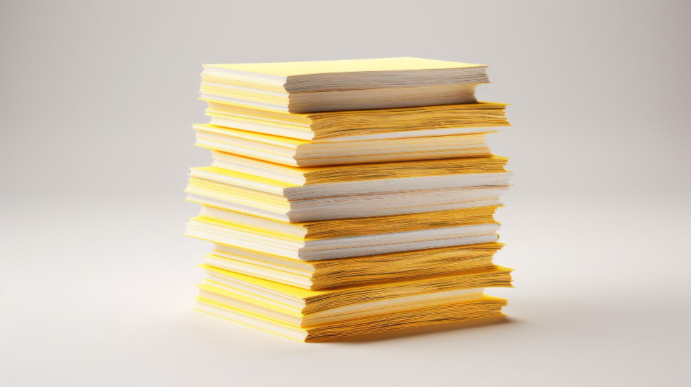 Stack of legal pads