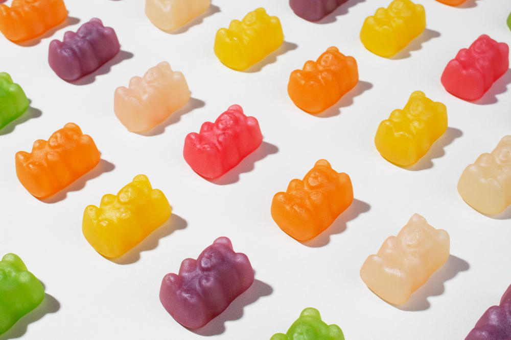 colorful gummy bears