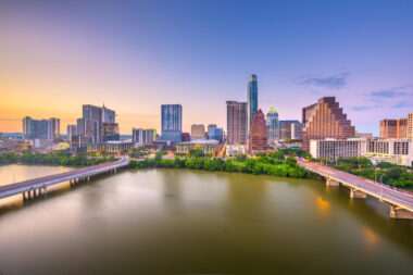 Sunset in Austin Texas
