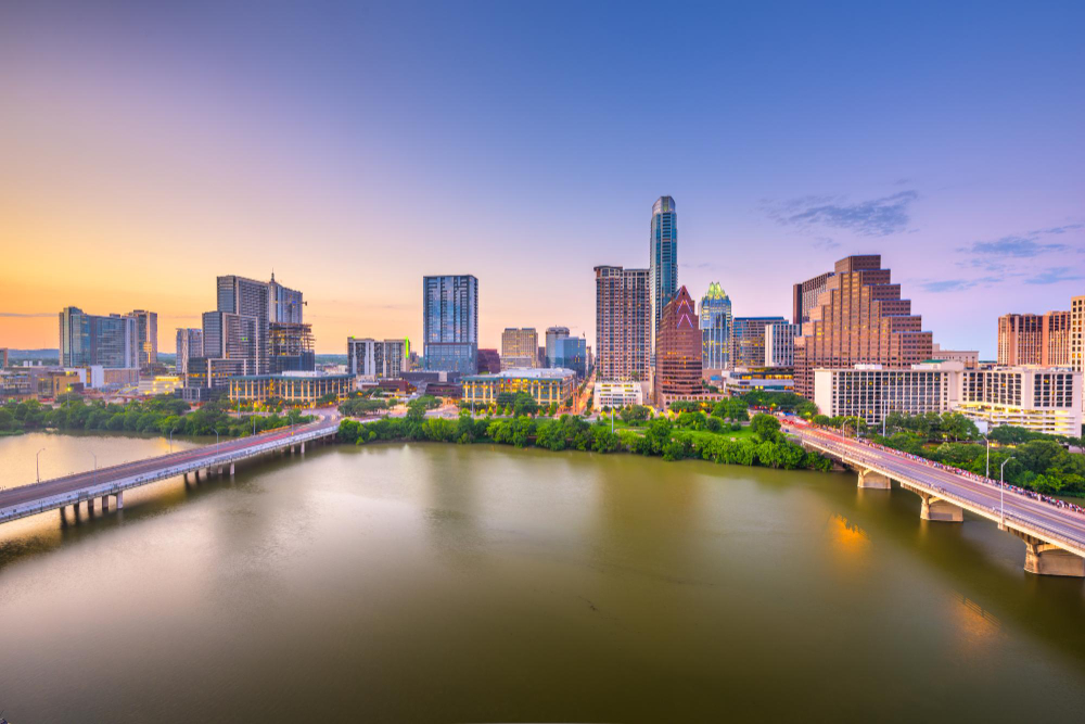 Sunset in Austin Texas 